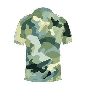 Polo pour homme à imprimé abstrait vert sauge et bleu, manches courtes, décontracté, mode, golf, été, respirant, col classique - Product Image 2