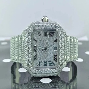 Moissanite Iced Out Luxury Diamond Quartz <b>Watch</b> Automatic VVS Bust Down <b>Wrist</b> <b>Watch</b> Hip Hop <b>Men's</b> Diamond <b>Watch</b> - Product Image 4