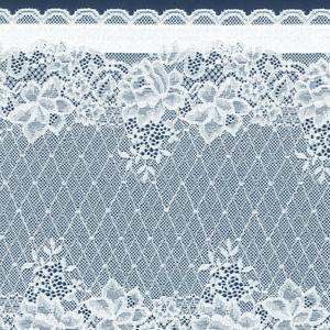 Bande de dentelle extensible florale 23 cm en Spandex et Nylon, tissu de soutien en maille warp pour bande de soutien-gorge, lingerie, robes et vêtements de mariée - Product Image 5