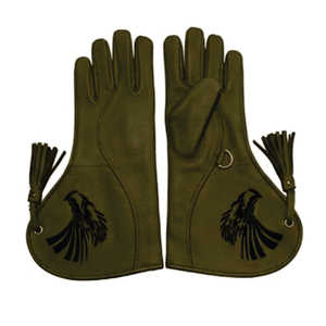 Gants de fauconnerie en cuir de haute qualité pour la protection des doigts, piège à animaux, carbone, imperméables, service OEM, logo personnalisé, taille sur mesure - Product Image 1