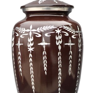 Wholesale Aluminum Cremation Urns for Ashes - Bulk Metal Funeral Urns Adult Size - Customizable <b>Memorial</b> <b>Vases</b> with Secure Lids - Product Image 2