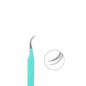 Customized Stainless Steel Eyelash Tweezers Curved Lash Tweezers - Product Image 5