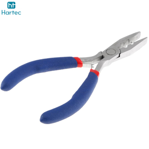 Pince à sertir les plumes pour extensions de cheveux naturels de haute qualité, avec étui souple en similicuir et outils en acier inoxydable pour micro-anneaux et perles - Product Image 2