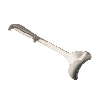 Rétracteur chirurgical manuel de style Doyen, lame fine de 90 mm de large, 52 mm de profondeur, manche creux, longueur 265 mm, instrument en acier inoxydable - Product Image 4