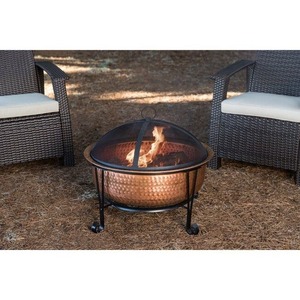Designer Copper <b>Fire</b> <b>Pit</b> Outdoor Bowl Artistic Handcrafted Metal Heating Centerpiece Luxury Garden Patio Decoration For Sophisti - Product Image 5