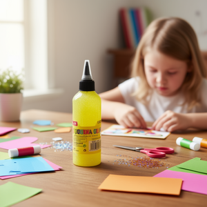 Colla Glitterata Ilan 120G Gialla Brillante Adesivo per Decorazioni Fai-da-Te - Product Image 2