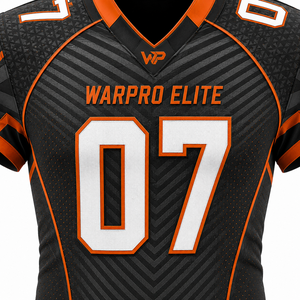 Maillot de football américain WARPRO ELITE pour homme, col en V, sublimé, manches courtes, ajusté, anti-transpiration, toutes saisons - Product Image 6