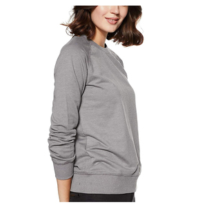 Brushed Fleece Sweatshirt Women Ribbed Cuffs Women's Casual <b>Sweat</b> <b>Top</b> Custom Logo Clothing Supplier Private Label Women Apparel - Product Image 3