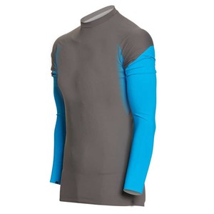 Rashguard Blanco y Negro para Entrenamiento Profesional de BJJ, Rashguard de Manga Corta para Hombre y Mujer - Product Image 1