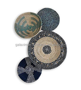 Cestas Tejidas de Pared al por Mayor, Decoración Boho Natural para el Hogar, Cesta de Pared Tejida de Pasto Marino, Decoración de Pared para Fiestas, Arte, Cestas Sostenibles con Función - Product Image 6