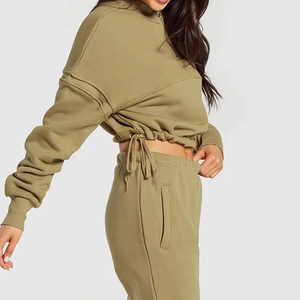 Sweat-shirts respirants à demi-zip personnalisés avec logo sur le devant, à manches longues, pull-over 1/4 demi-zip pour femmes avec poches - Product Image 2
