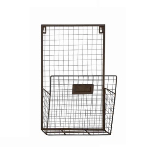 Iron Wire Metal Magazine File Rack Organizer Entryway <b>Mail</b> Office Bathroom Home Use-Multifunction Design - Product Image 4