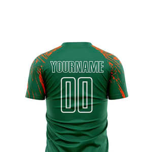 Maillot de football à manches courtes à séchage rapide 100% polyester, uniforme de football à manches courtes, col en V, hauts d'entraînement, uniformes imprimés - Product Image 5