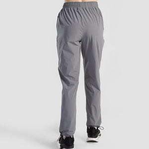 Nouveaux pantalons cargo pour femmes, taille mi-haute, décontractés, en polyester/coton, avec poches personnalisables, vente en gros - Product Image 4