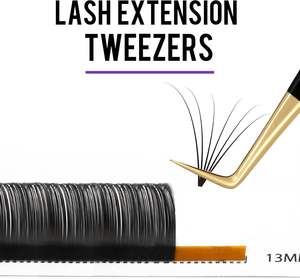 Pinzas para Pestañas de Acero Inoxidable Estilo Japonés, Logotipo Personalizado, Antiestáticas, Diseño Duradero, Agarre Perfecto, Punta Suave para Pestañas - Product Image 3