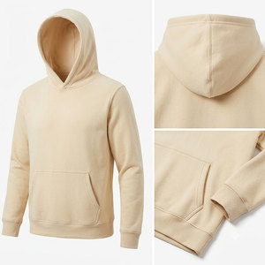 Sweat-shirt homme en coton mélangé avec broderie personnalisée et impression en relief, tissu polaire en coton de qualité supérieure - Product Image 5
