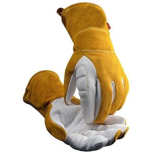 Guantes de Soldadura de Cuero Resistentes al Calor, Guantes de Seguridad Industriales, Guantes de Soldadura de Cuero al por Mayor, Protección Térmica para el Trabajo - Product Image 1