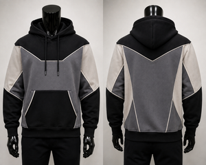 Sudadera con Capucha Personalizada Bordada, Corte Regular, Color Sólido, Diseño con Bolsillo, Ropa Casual de Invierno, Tejido Transpirable - Product Image 4