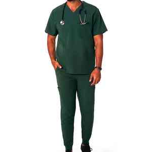 Camisa Médica de Popelina Premium, Transpirable, Ligera para Verano, Uniforme Profesional para Personal de Hospital, para Hombre - Product Image 4