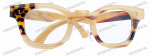 Vintage Tortoise PC Full Rim Reading Glasses Presbyopic Frames <b>Spring</b> <b>Hinge</b> Lightweight Unisex Adult Daily Wear Optical - Product Image 1