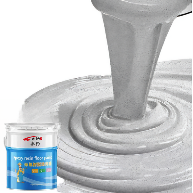 Self-Leveling Anti-Slip Epoxy Resin Colored Sand Floor Paint Epoxy Cement Flooring Coating
