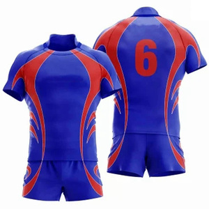 ชุดยูนิฟอร์มรักบี้ฤดูหนาวแบบมืออาชีพสำหรับขายส่ง พิมพ์ลายได้ 100% โพลีเอสเตอร์ เป็นมิตรกับสิ่งแวดล้อม ป้องกันแบคทีเรีย ป้องกันรังสียูวี แห้งเร็ว ระบายอากาศได้ดี - Product Image 1