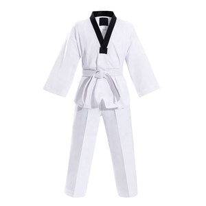 Uniforme de Taekwondo Transpirable de Algodón para Comodidad Durante Todo el Día, Estilo Tradicional, Uniforme Auténtico de Artes Marciales para Entrenamiento - Product Image 1