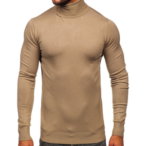 Custom 100% Cotton <b>Fleece</b> Mens Sweatshirt Color Block Pullover <b>Jumper</b> Mock Neck Sweatshirt for Men - Product Image 1