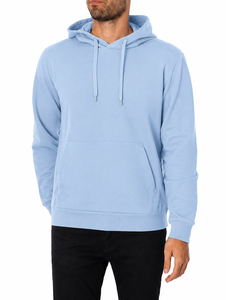 Sudadera con Capucha Unisex Personalizada, Color Azul Claro, con Cordón Ajustable, Bolsillo Tipo Canguro, Corte Regular, Forro de Felpa de Algodón Premium, Ecológica, OEM - Product Image 1