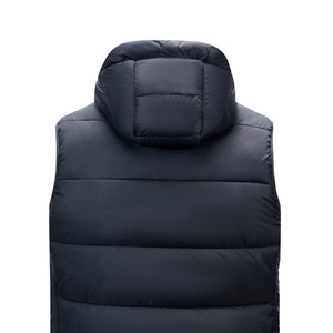 <b>Men's</b> Hooded Puffer <b>Vest</b> Waterproof <b>Heated</b> Spandex/Polyester Zipper Closure Windproof Winter Outerwear Casual Style - Product Image 6