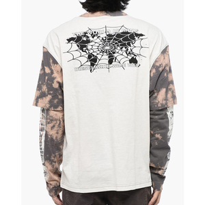 T-shirt à manches longues double couche personnalisé en gros, léger, décontracté, streetwear, vierge, pour hommes - Product Image 2