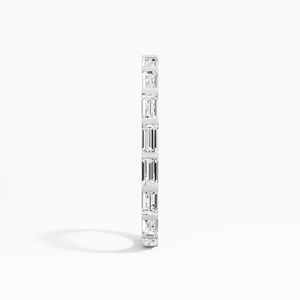 Hermosa Alianza de Matrimonio Clásica y Delgada con Moissanita, 0.95 Quilates, VVS VS, Oro de 10K, 14K, 18K, Chapado en Rodio, Certificada por Terceros - Product Image 4