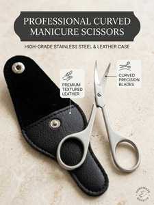 Kit professionnel de manucure et pédicure 6 pièces en acier inoxydable – Ciseaux, pince coupante, pince à épiler, lames coupantes et non coupantes pour droitiers - Product Image 6