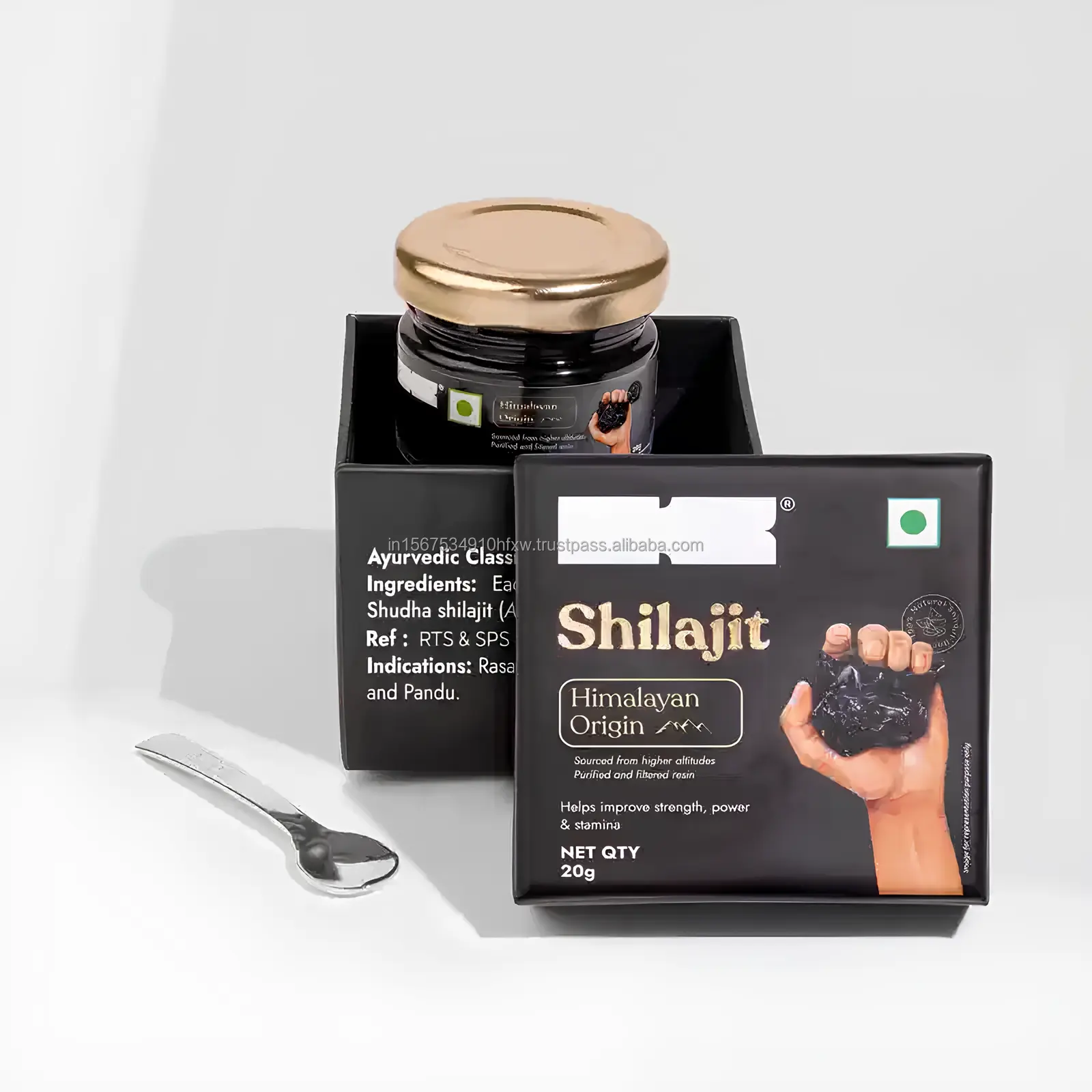 Resina pura del Himalaya Shilajit que aumenta la inmunidad OEM Suplementos de etiqueta privada MOQ bajo 100% Shilajit puro de HIMALAYAS 20G-50g