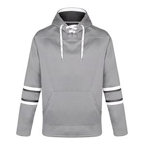 Maillot de hockey sur glace gris à capuche pour homme INDEX APPAREL, manches longues, poches rayées, évacuation de l'humidité, coupe classique, toutes saisons - Product Image 6