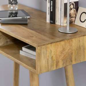 Table console Vandana Elara Vertex avec rangement en bois de manguier - Product Image 2