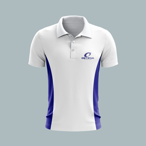 เสื้อเชิ้ตผู้ชาย Ostriya สีขาวเขียว โลโก้ด้านหน้า แขนสั้น ทรงปกติ ระบายอากาศได้ดี ผ้าเจอร์ซีย์กันยับ สวมใส่สบายๆ - Product Image 2