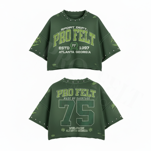 300 Grams Mid Weight Drop Shoulder Oversized Cropped T-shirt Men Comfortable Summer O-Neck Sleeve Short Breathable 100% Cotton - Product Image 3