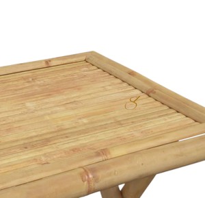 Natural Folding <b>Bamboo</b> Dining <b>Table</b> Light Weight Portable Outdoor Garden Picnic Camping Bistro <b>Table</b> X-Shape Wooden <b>Table</b> - Product Image 3