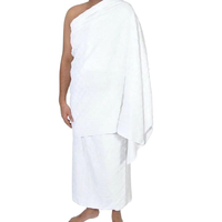 Ensemble de serviettes Ihram en coton de qualité supérieure pour le Hajj et l'Omra, automne/printemps/hiver, 2 pièces, haute absorption, durable, séchage rapide, léger