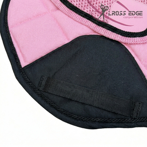 Ensemble de tapis de selle équestre 3 pièces Crossedge Premium avec voile anti-mouches respirant et ensemble de protège-tendons doublés polaire - Product Image 5