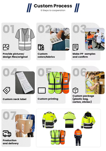 Chaleco Reflectante de Seguridad de Nuevo Diseño 2026, Chaleco de Trabajo de Alta Calidad para Hombre - Product Image 6