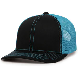 Casquette Trucker Unisexe en Maille 6 Panneaux Réglable Noire Respirante pour Adultes Printemps-Été - Product Image 5