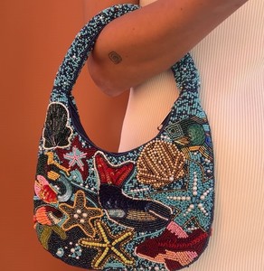 Bolso de mano con diseño de gatito y bordado de cuentas, ideal para regalo, bolso cruzado, bolso de hombro, bolso de noche estilo bohemio. - Product Image 6