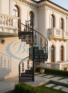 บันไดเหล็กวนกลางแจ้ง สไตล์ยุโรป ทันสมัย คุณภาพดี ทนทาน กันน้ำ - Product Image 5