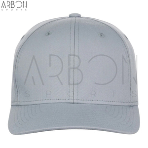 Casquettes 6 panneaux grises unies respirantes, tendance, personnalisées, design unique, pour adultes, service OEM ODM, nouvelle collection, meilleures ventes. - Product Image 3