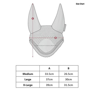 Bonnet d'oreille de cheval équestre Crochet Voile anti-mouches de cheval insonorisé - Product Image 6