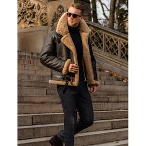 2024 fourrure intégrée hommes épaissi hiver mode décontracté Faux cuir polaire veste - Product Image 2
