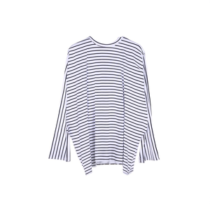 เสื้อถักลายแถบปีกค้างคาวสำหรับผู้หญิง - Product Image 1