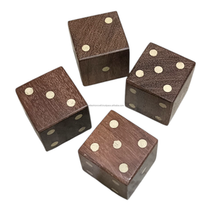 Dados de Madera Natural Sólida Hechos a Mano de 25 mm para Juegos de Mesa, Actividades Educativas y Juegos de Fiesta - Product Image 4
